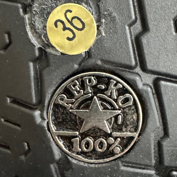 NEW Italian Leather Moto Boot Black Size 36 *fits like a size 5 - Picture 4 of 5